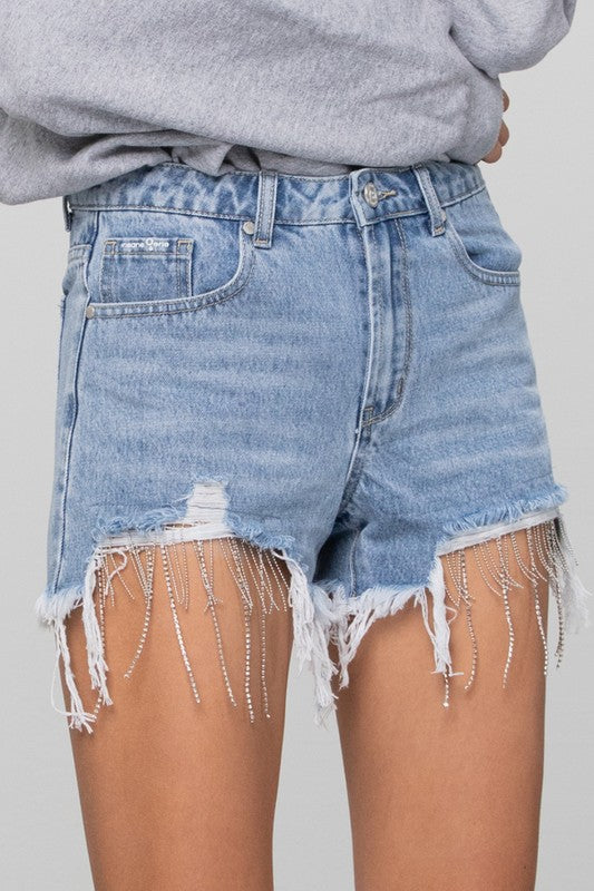 Willows Rhinestone Denim Shorts