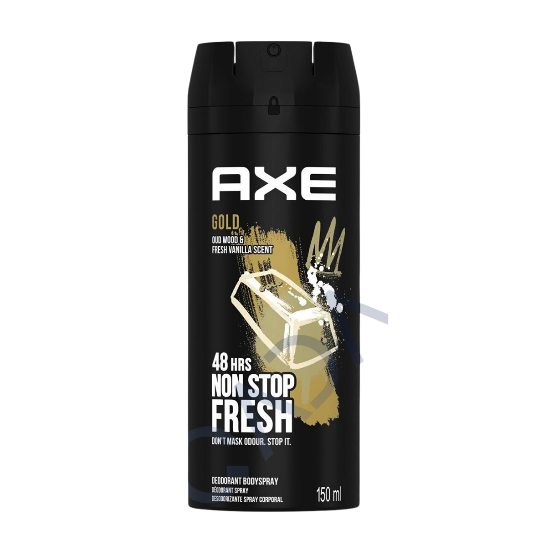 Axe Gold Deodorant Body Spray for Men (150 ml / 5.07 oz)